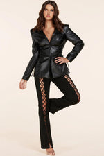 black-on-black two-piece set - PRIVILEGE 