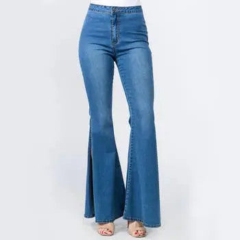 High Waisted Bell Bottom Jeans - PRIVILEGE 