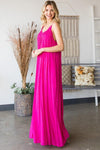 Sleeveless Open Tie Back Maxi Dress - PRIVILEGE 